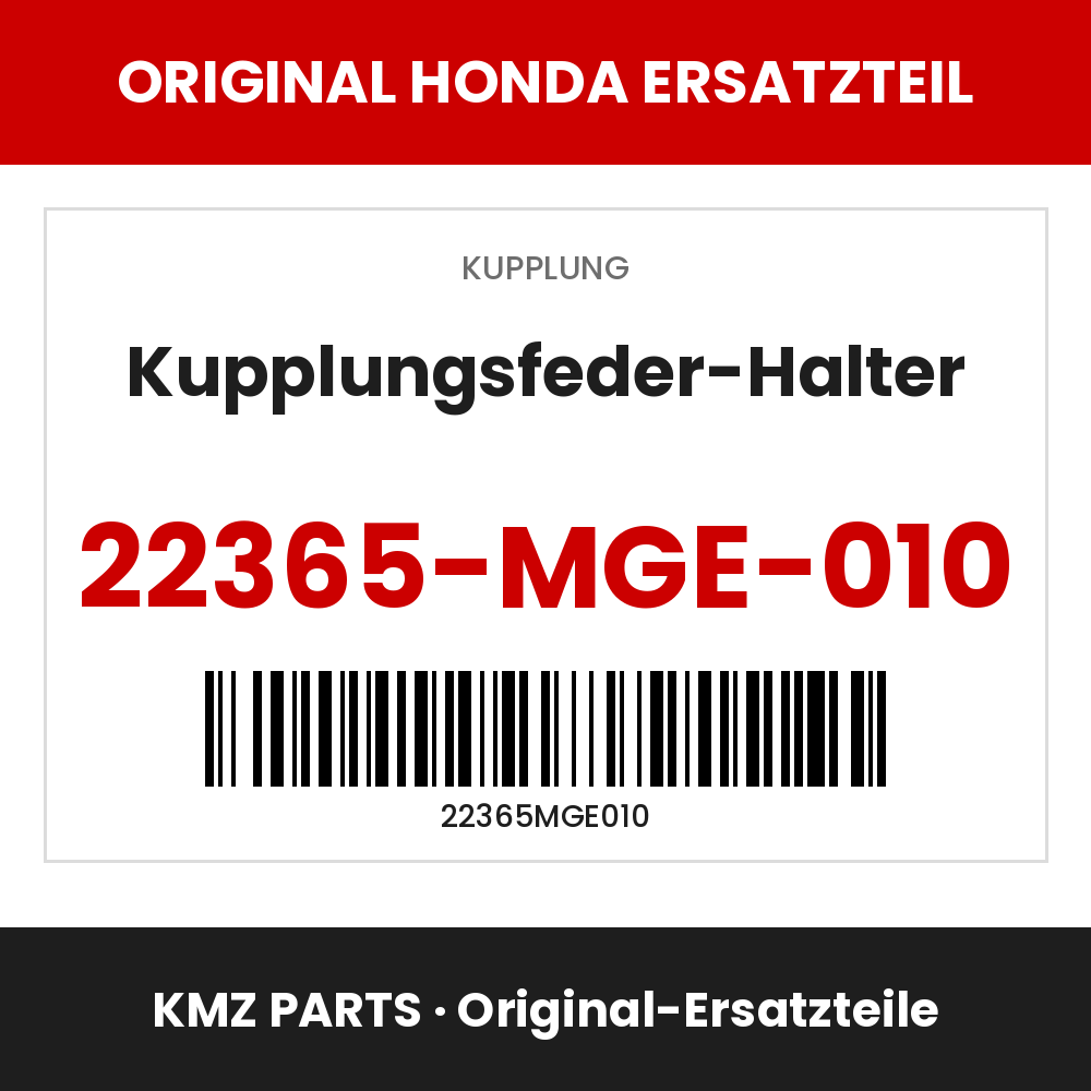 Honda Original Kupplungsfeder-Halter 22365-MGE-010
