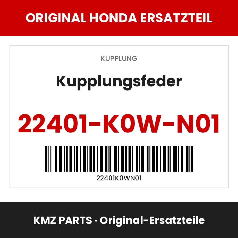 Honda Original Kupplungsfeder 22401-K0W-N01