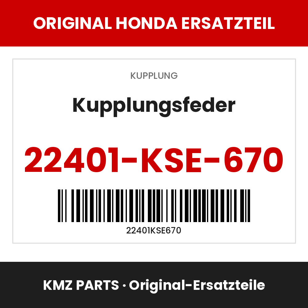 Honda Original Kupplungsfeder 22401-KSE-670