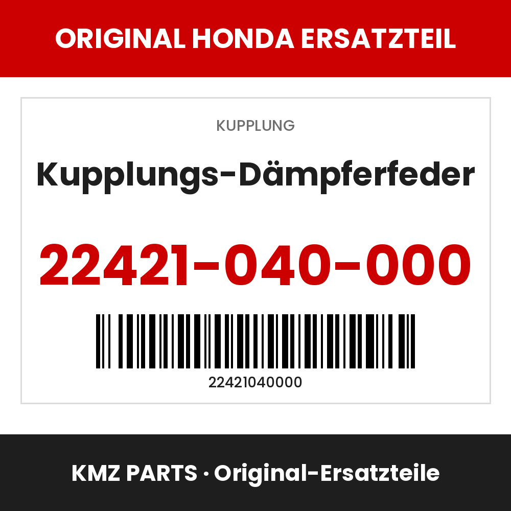 Honda Original Kupplungs-Dämpferfeder 22421-040-000