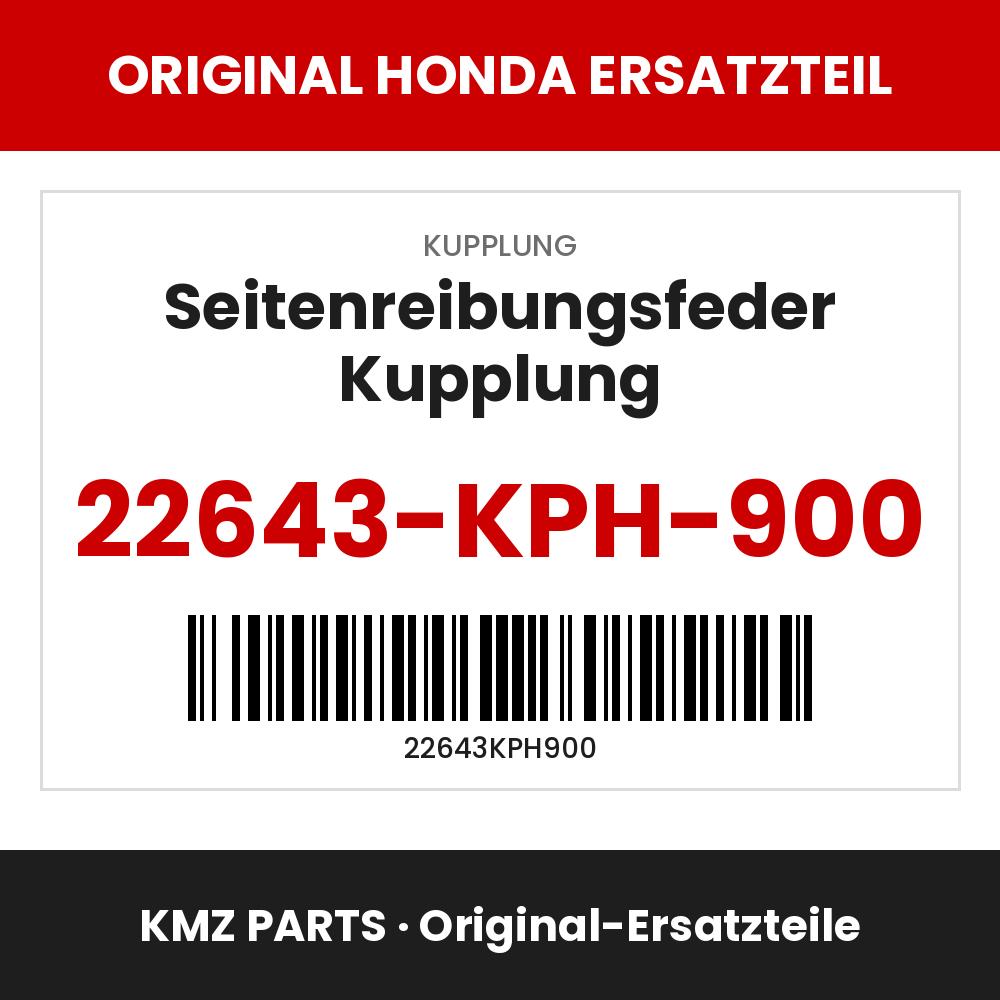 Honda Original Seitenreibungsfeder Kupplung 22643-KPH-900