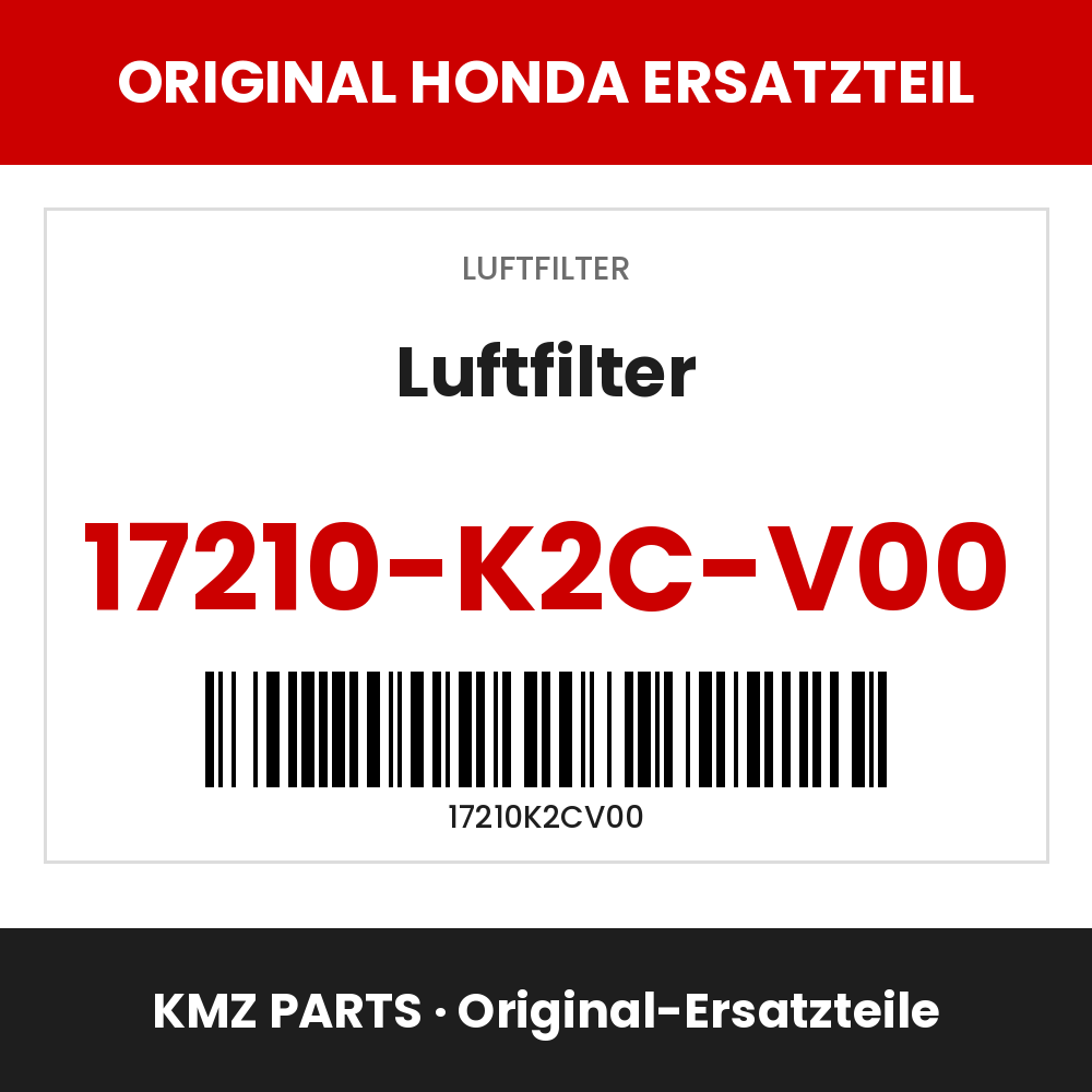Honda Original Luftfilter 17210-K2C-V00
