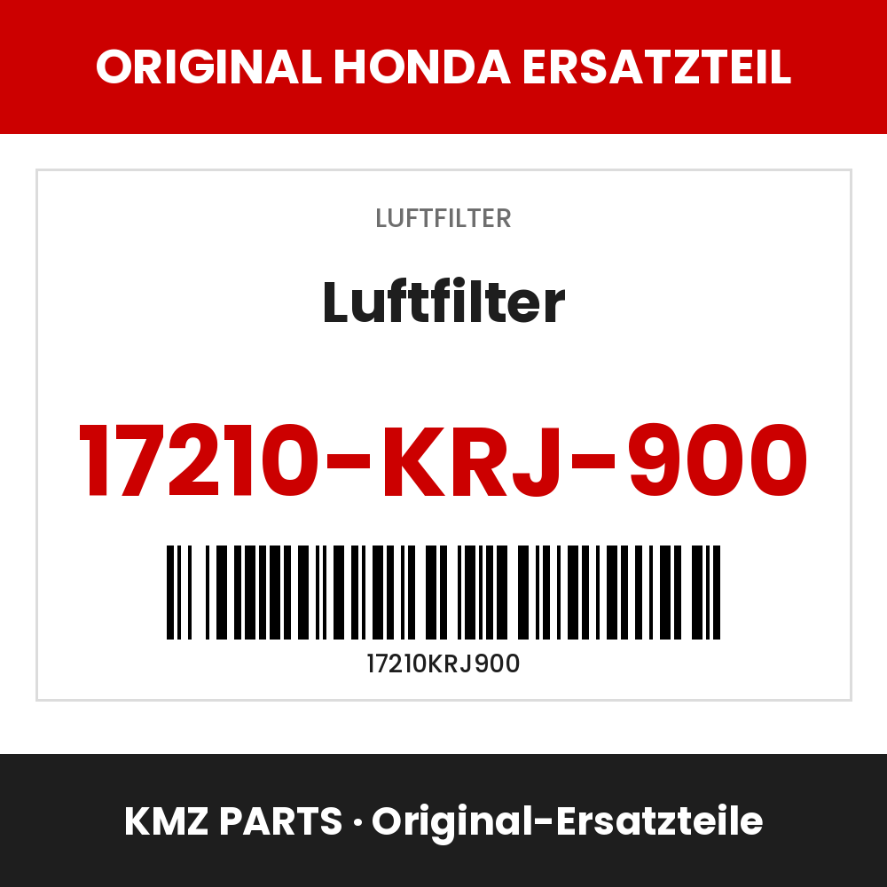 Honda Original Luftfilter 17210-KRJ-900