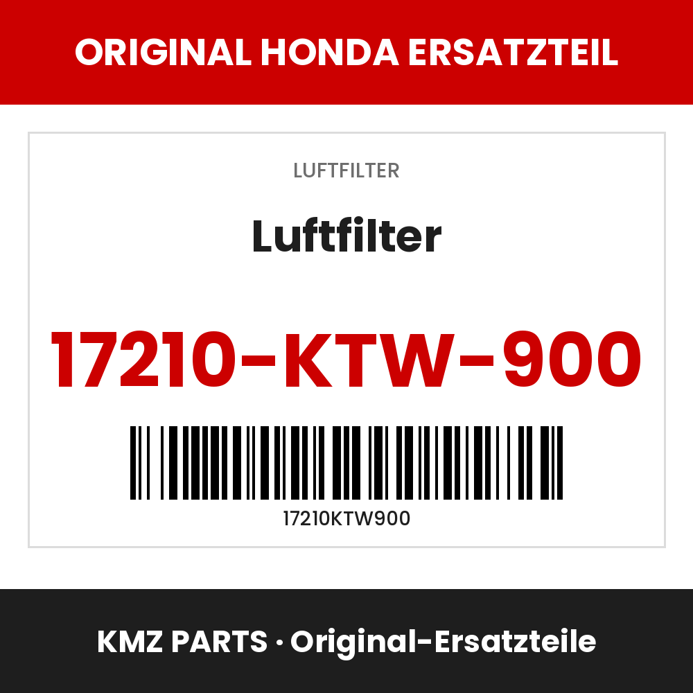Honda Original Luftfilter 17210-KTW-900