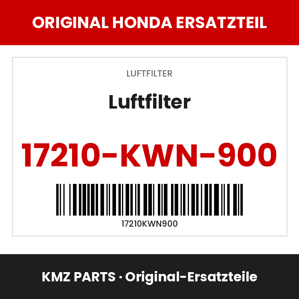 Honda Original Luftfilter 17210-KWN-900