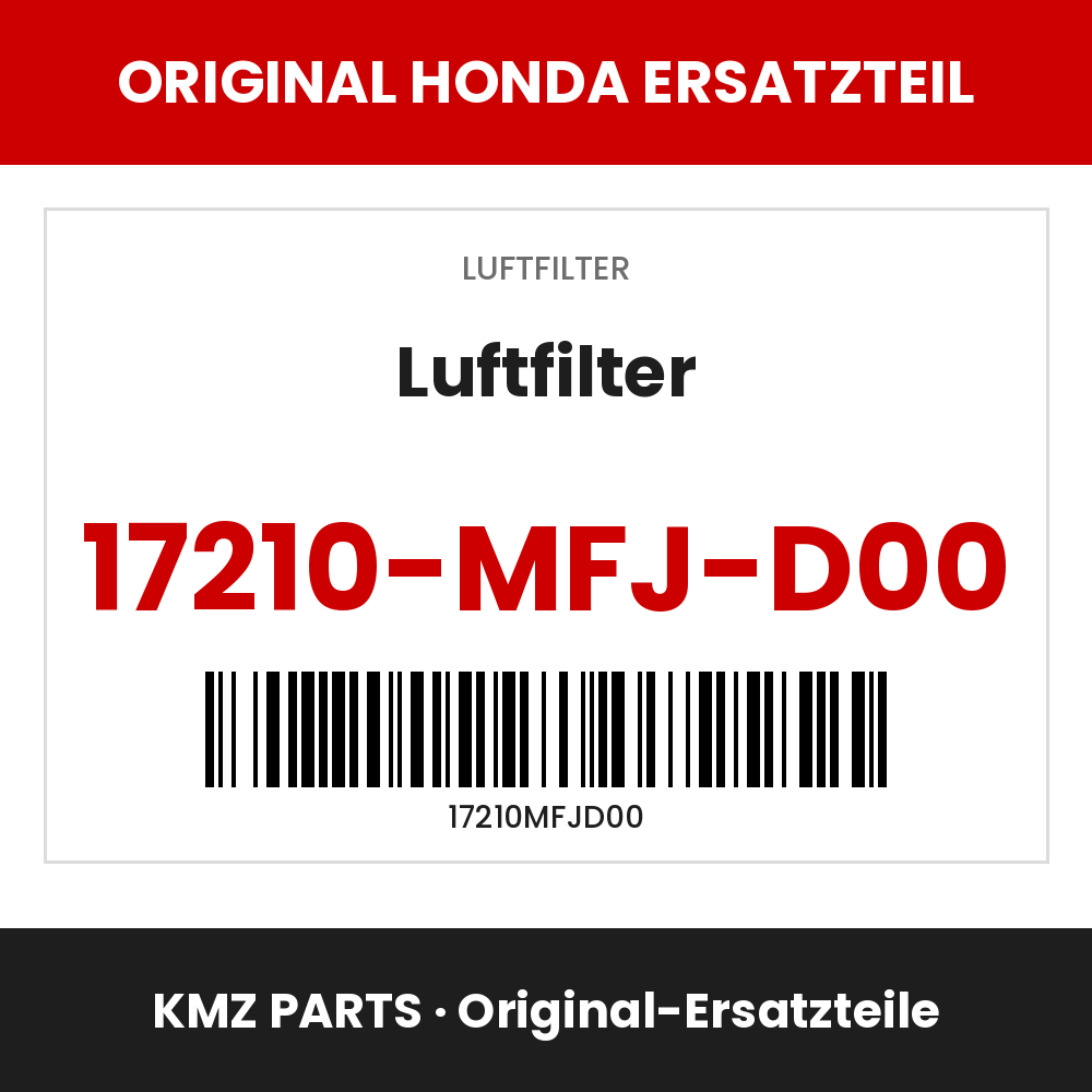 Honda Original Luftfilter 17210-MFJ-D00