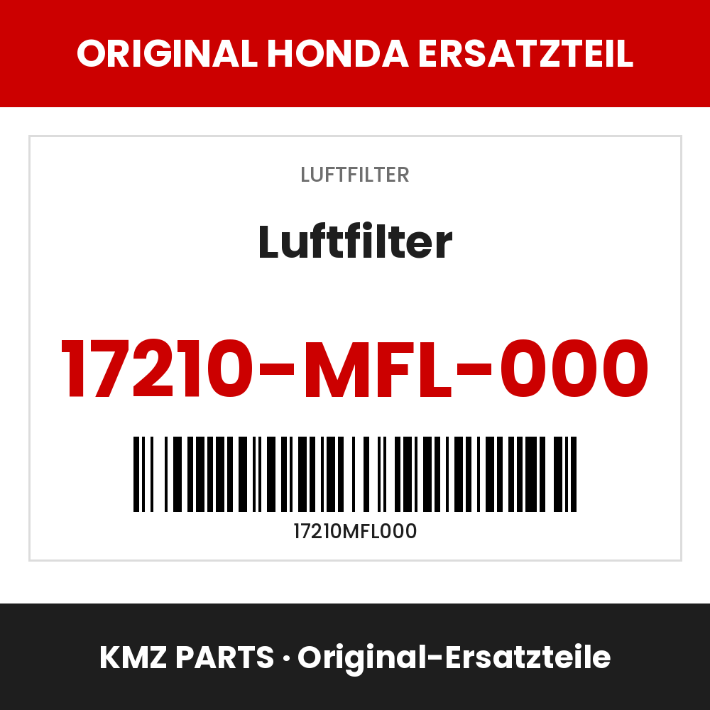 Honda Original Luftfilter 17210-MFL-000
