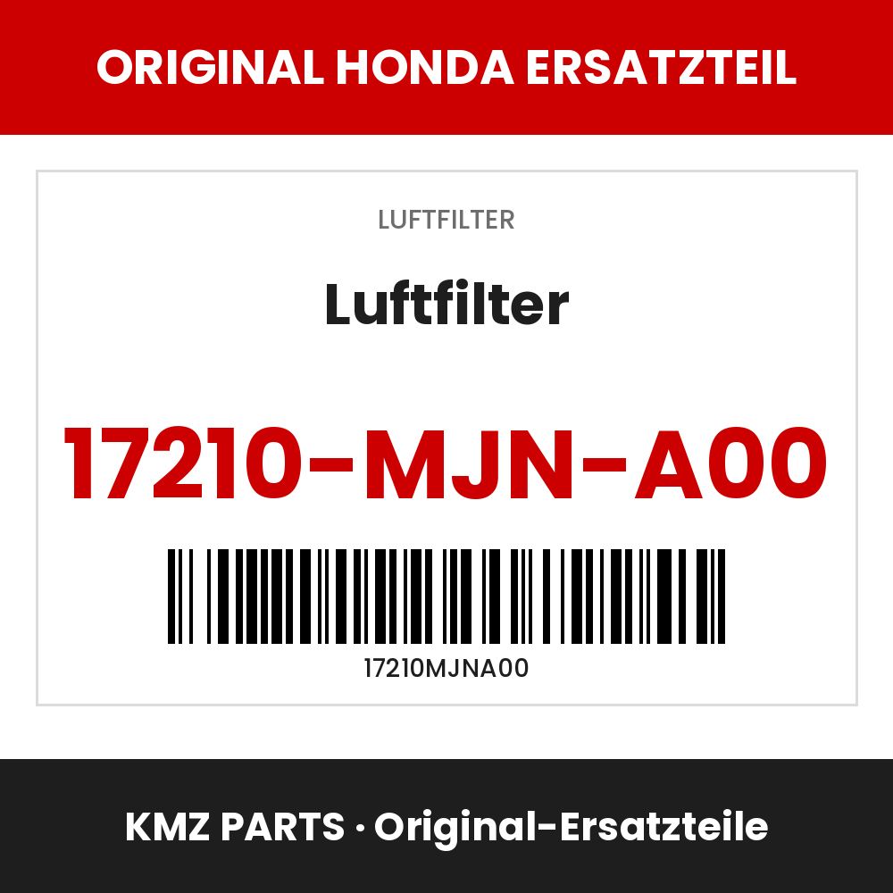 Honda Original Luftfilter 17210-MJN-A00