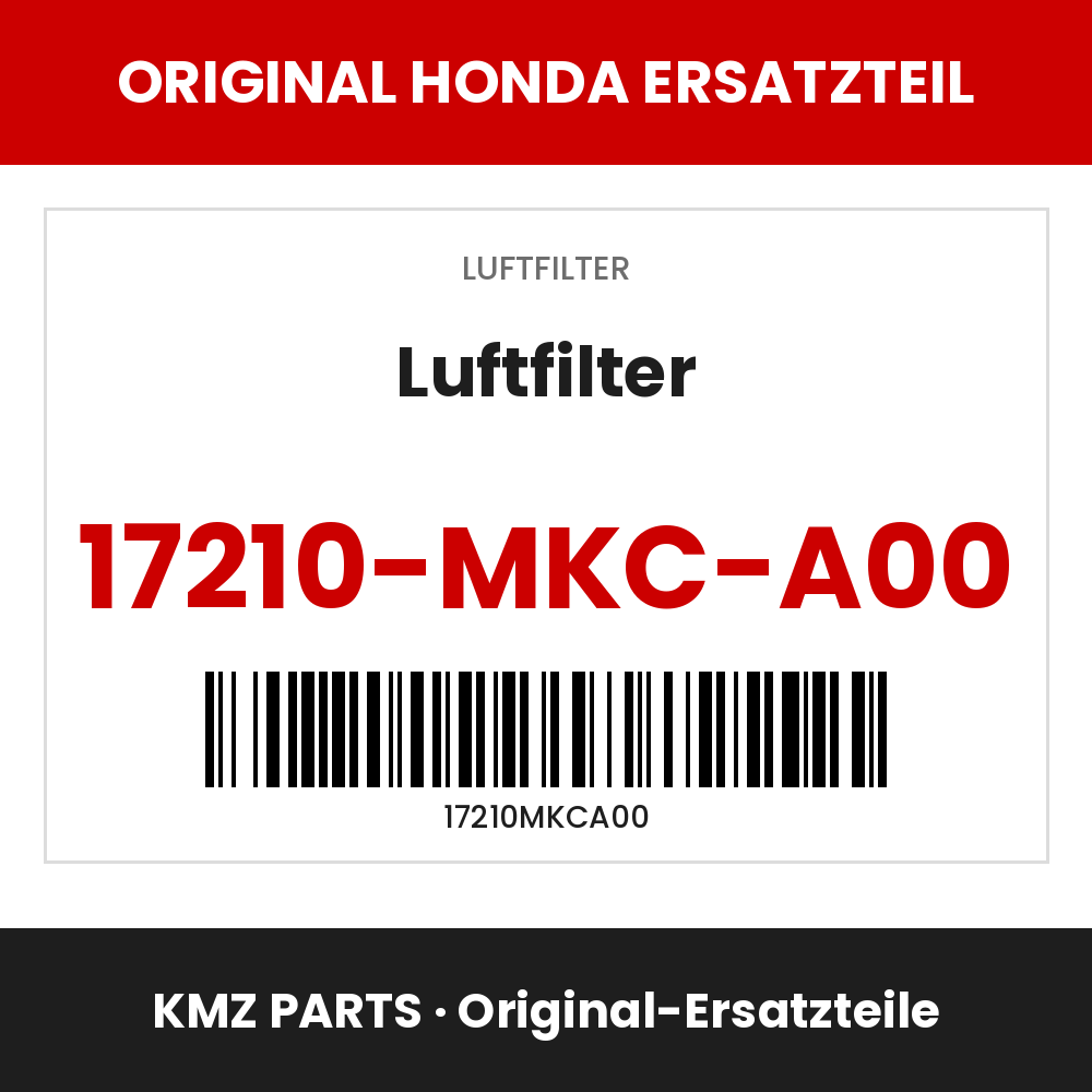 Honda Original Luftfilter 17210-MKC-A00