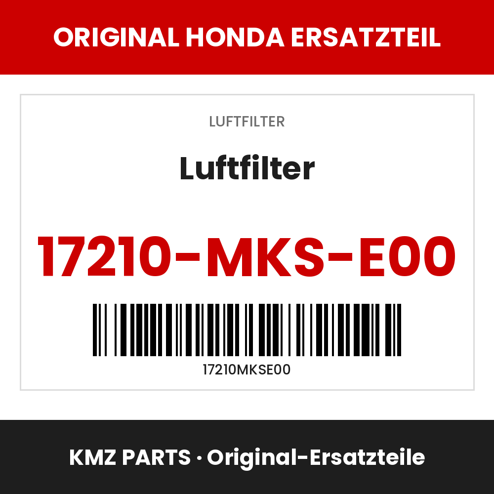 Honda Original Luftfilter 17210-MKS-E00