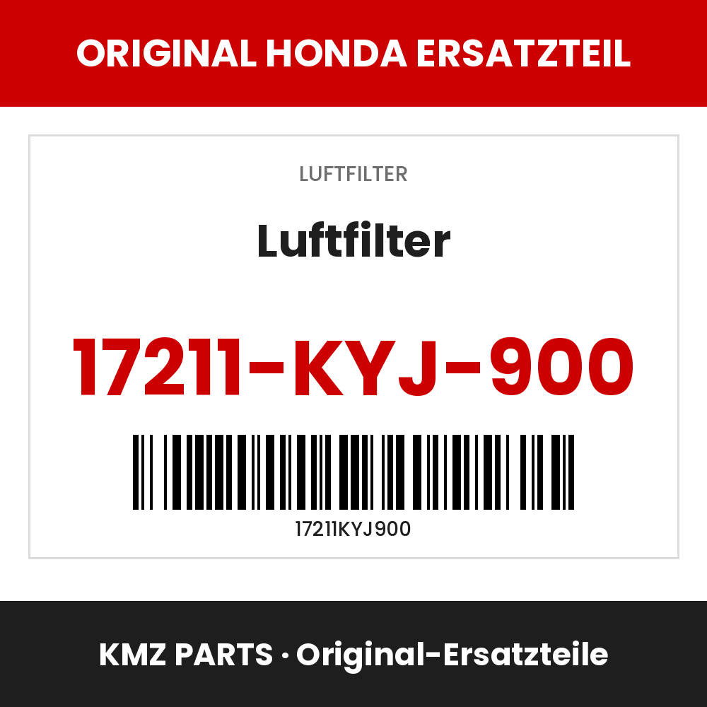 Honda Original Luftfilter 17211-KYJ-900