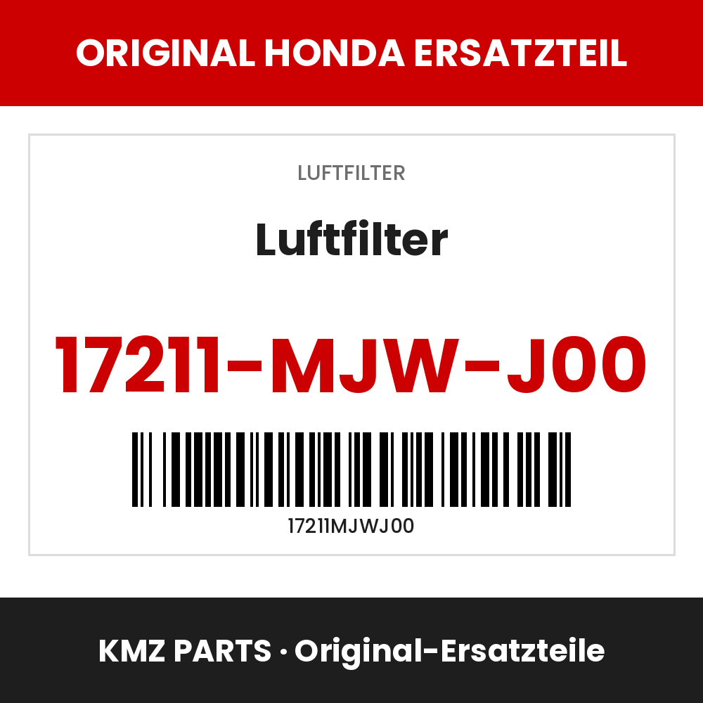 Honda Original Luftfilter 17211-MJW-J00