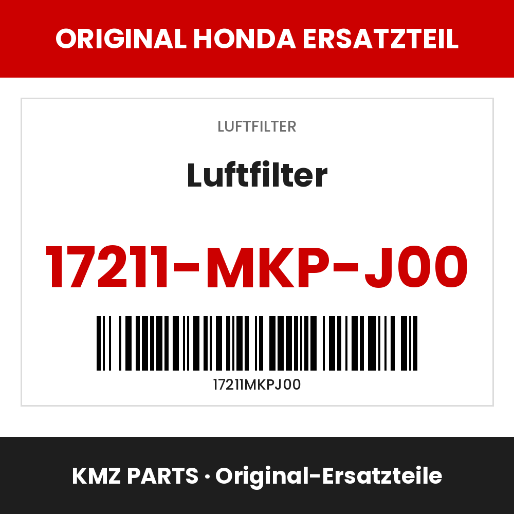 Honda Original Luftfilter 17211-MKP-J00