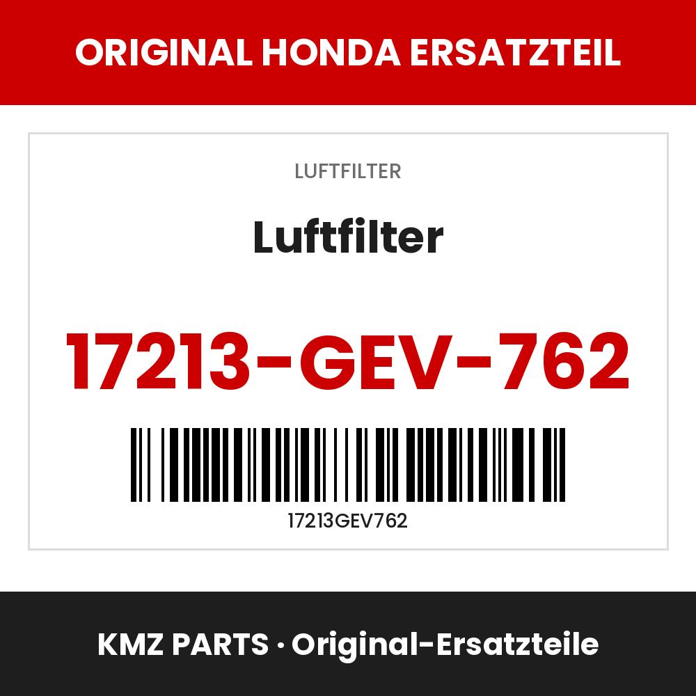 Honda Original Luftfilter 17213-GEV-762