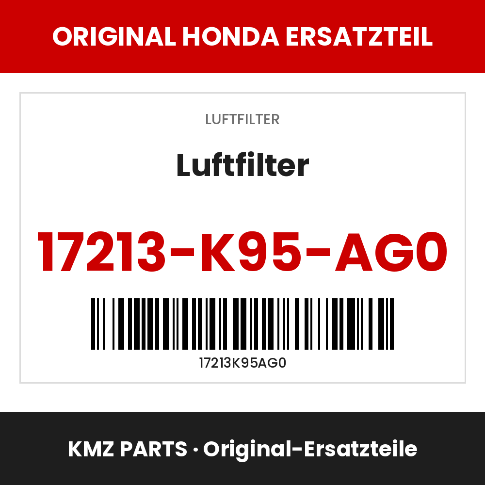 Honda Original Luftfilter 17213-K95-AG0