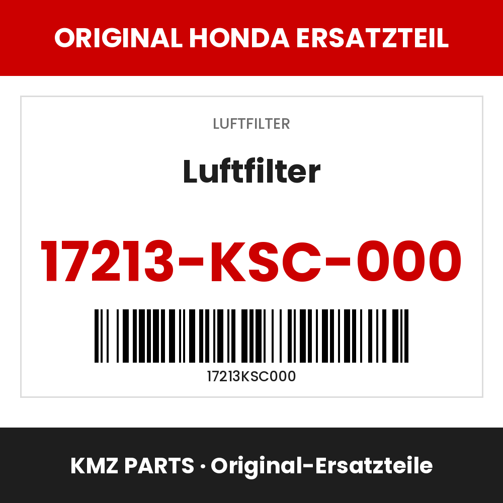 Honda Original Luftfilter 17213-KSC-000