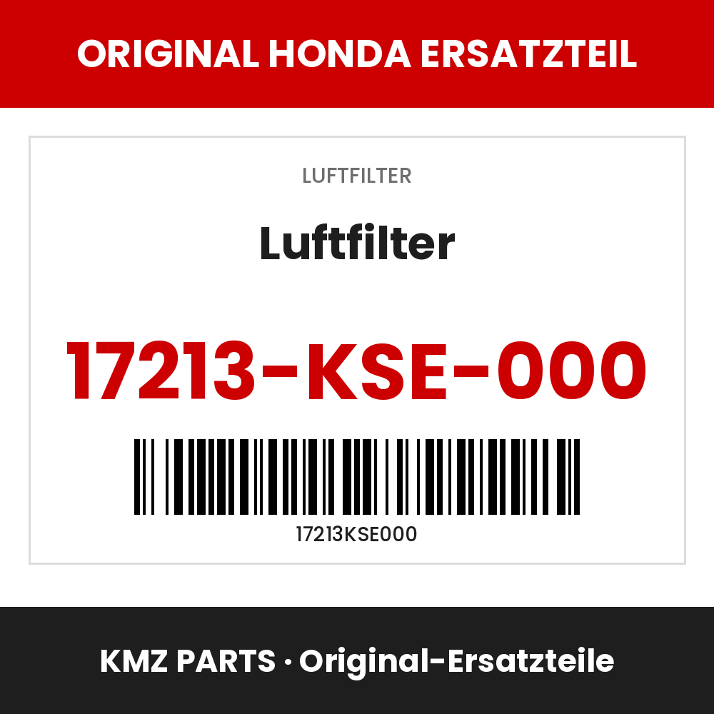 Honda Original Luftfilter 17213-KSE-000