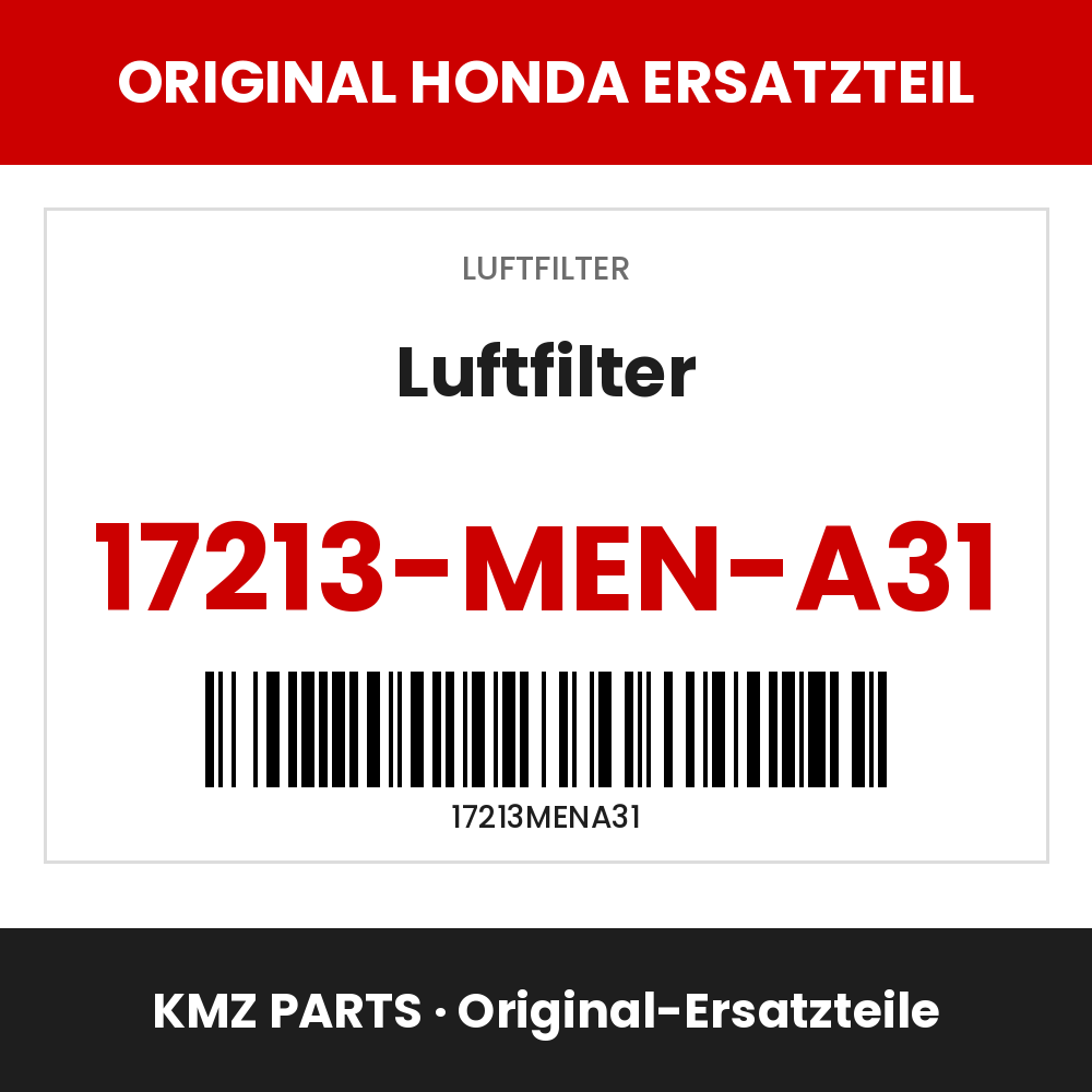 Honda Original Luftfilter 17213-MEN-A31