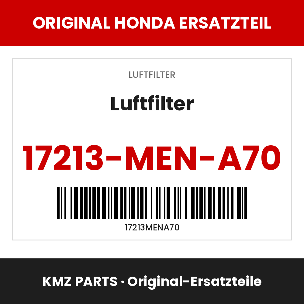 Honda Original Luftfilter 17213-MEN-A70