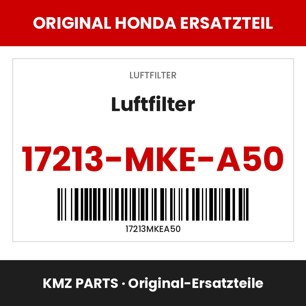 Honda Original Luftfilter 17213-MKE-A50