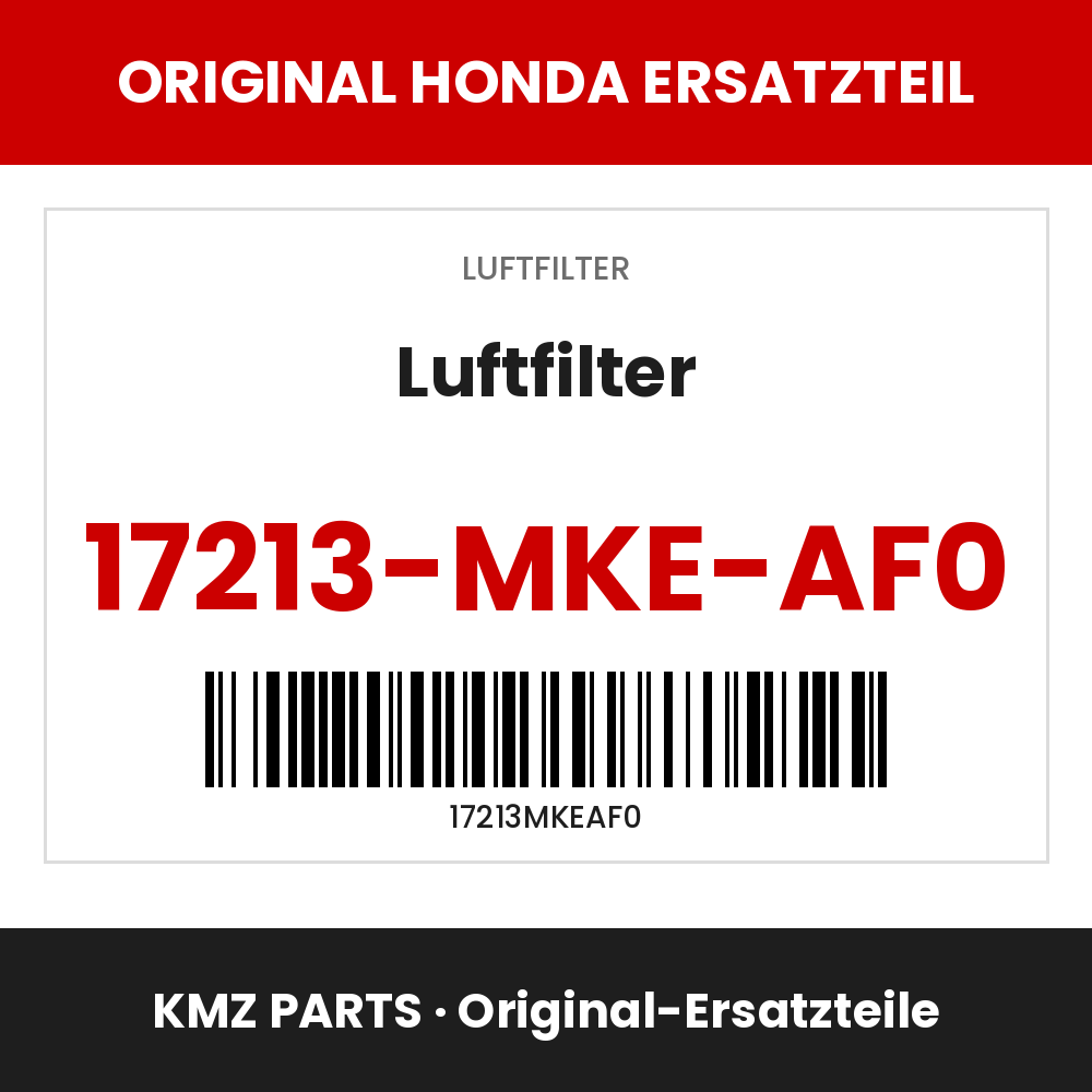 Honda Original Luftfilter 17213-MKE-AF0