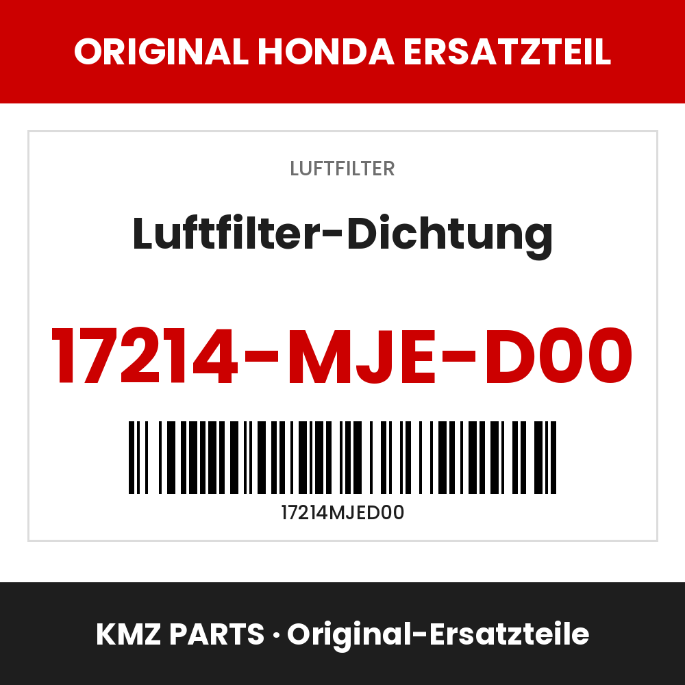 Honda Original Luftfilter-Dichtung 17214-MJE-D00
