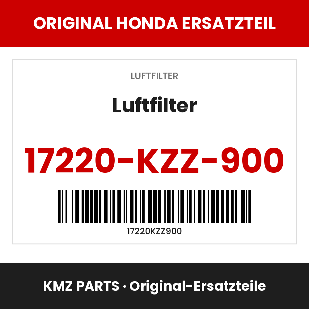 Honda Original Luftfilter 17220-KZZ-900