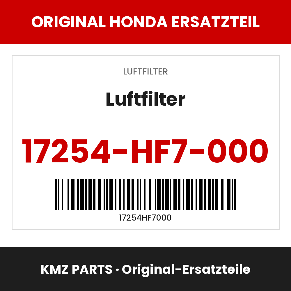 Honda Original Luftfilter 17254-HF7-000