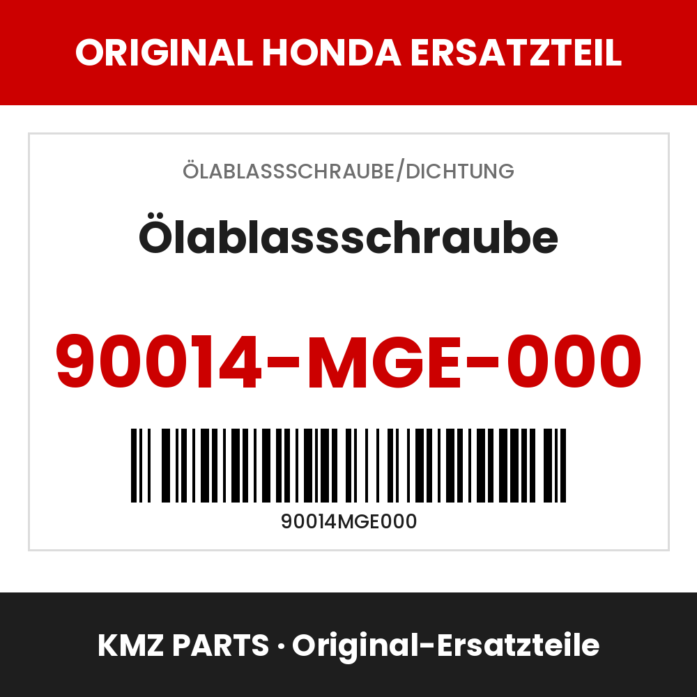 Honda Original Ölablassschraube 90014-MGE-000