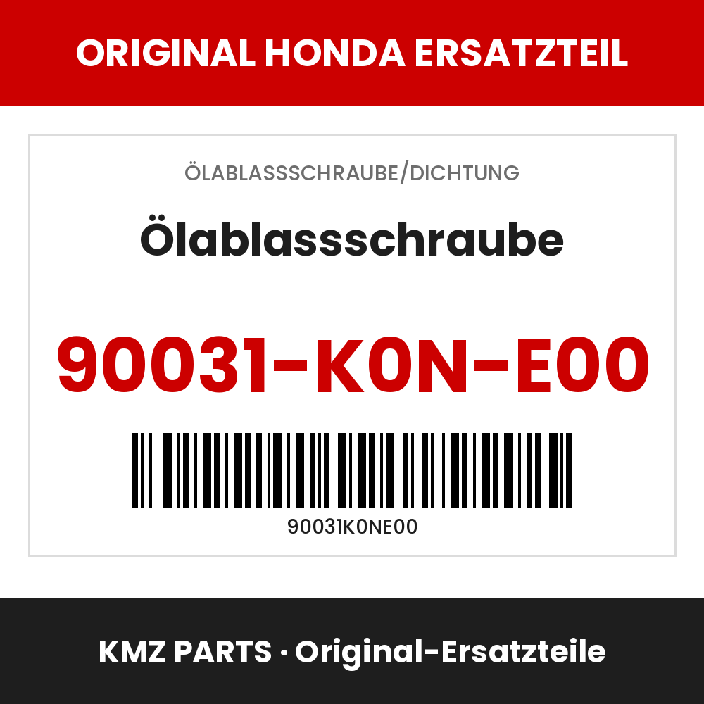 Honda Original Ölablassschraube 90031-K0N-E00