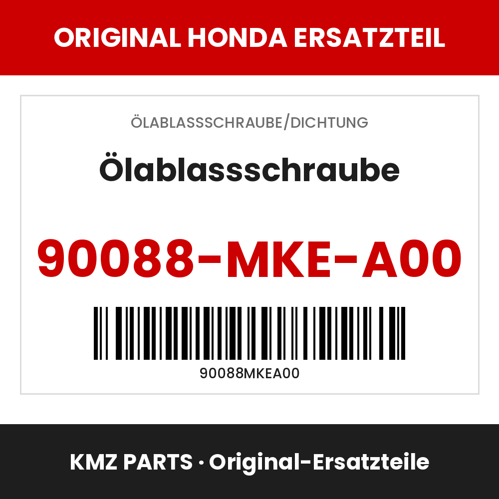Honda Original Ölablassschraube 90088-MKE-A00