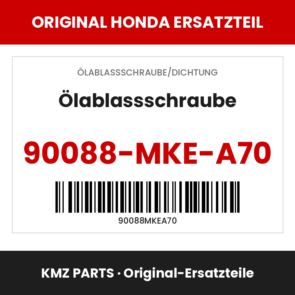 Honda Original Ölablassschraube 90088-MKE-A70