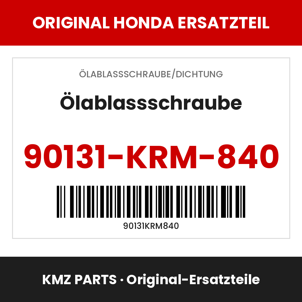 Honda Original Ölablassschraube 90131-KRM-840