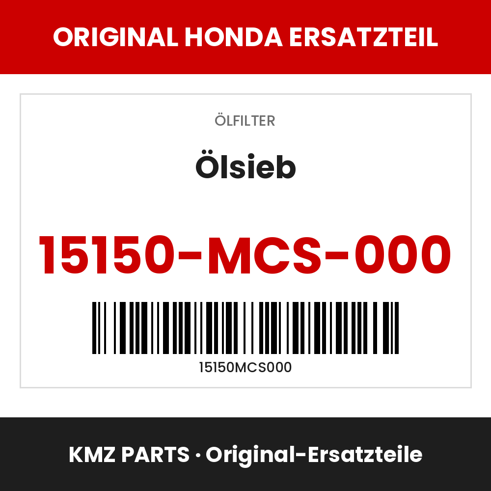 Honda Original Ölsieb 15150-MCS-000