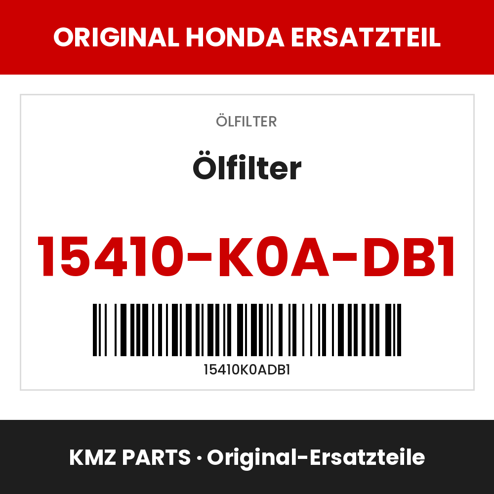 Honda Original Ölfilter 15410-K0A-DB1