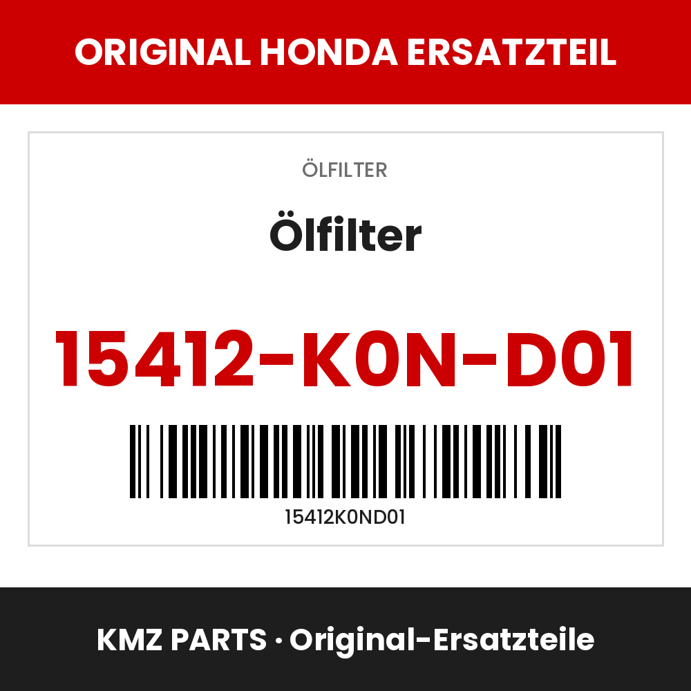 Honda Original Ölfilter 15412-K0N-D01