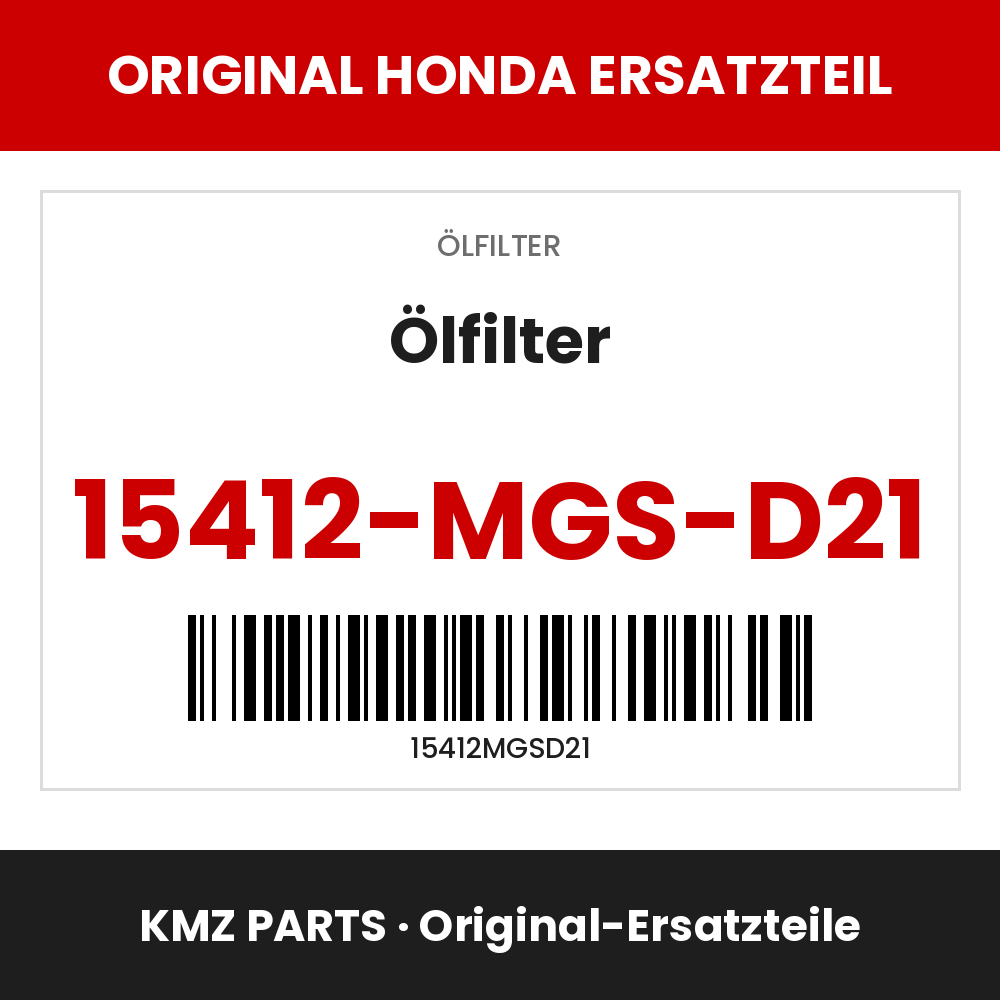 Honda Original Ölfilter 15412-MGS-D21