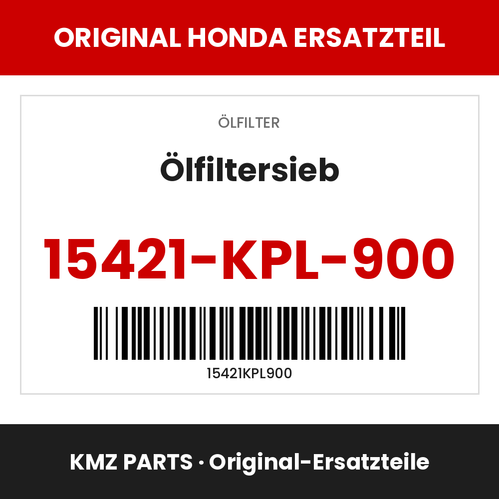 Honda Original Ölfiltersieb 15421-KPL-900