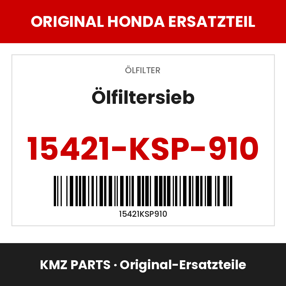 Honda Original Ölfiltersieb 15421-KSP-910