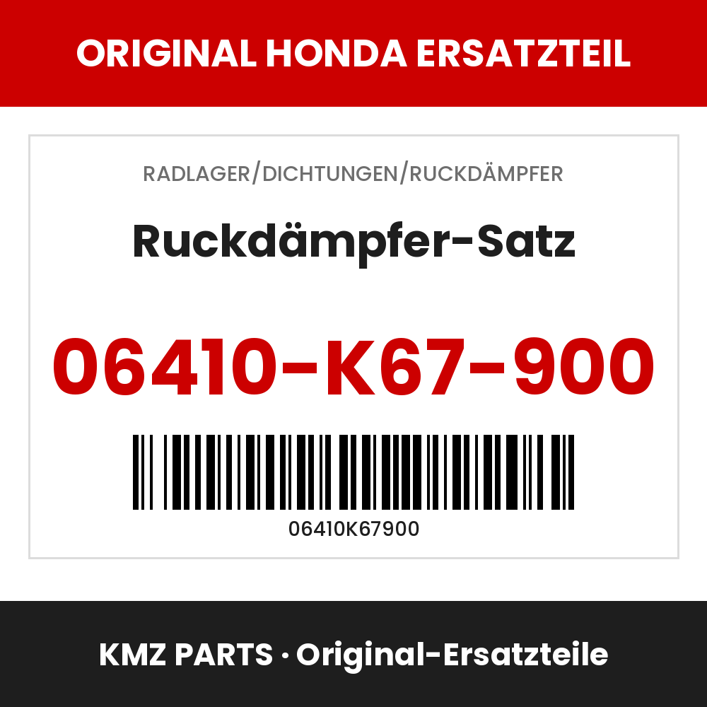 Honda Original Ruckdämpfer-Satz 06410-K67-900