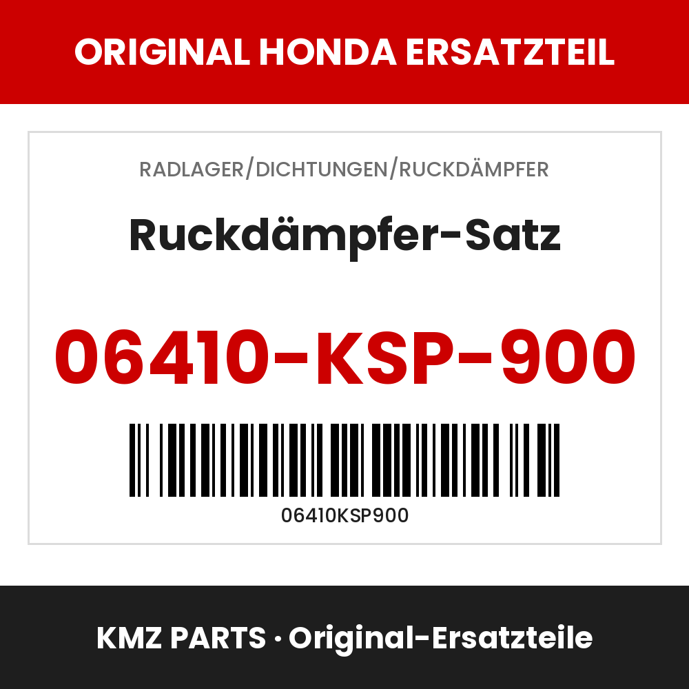 Honda Original Ruckdämpfer-Satz 06410-KSP-900