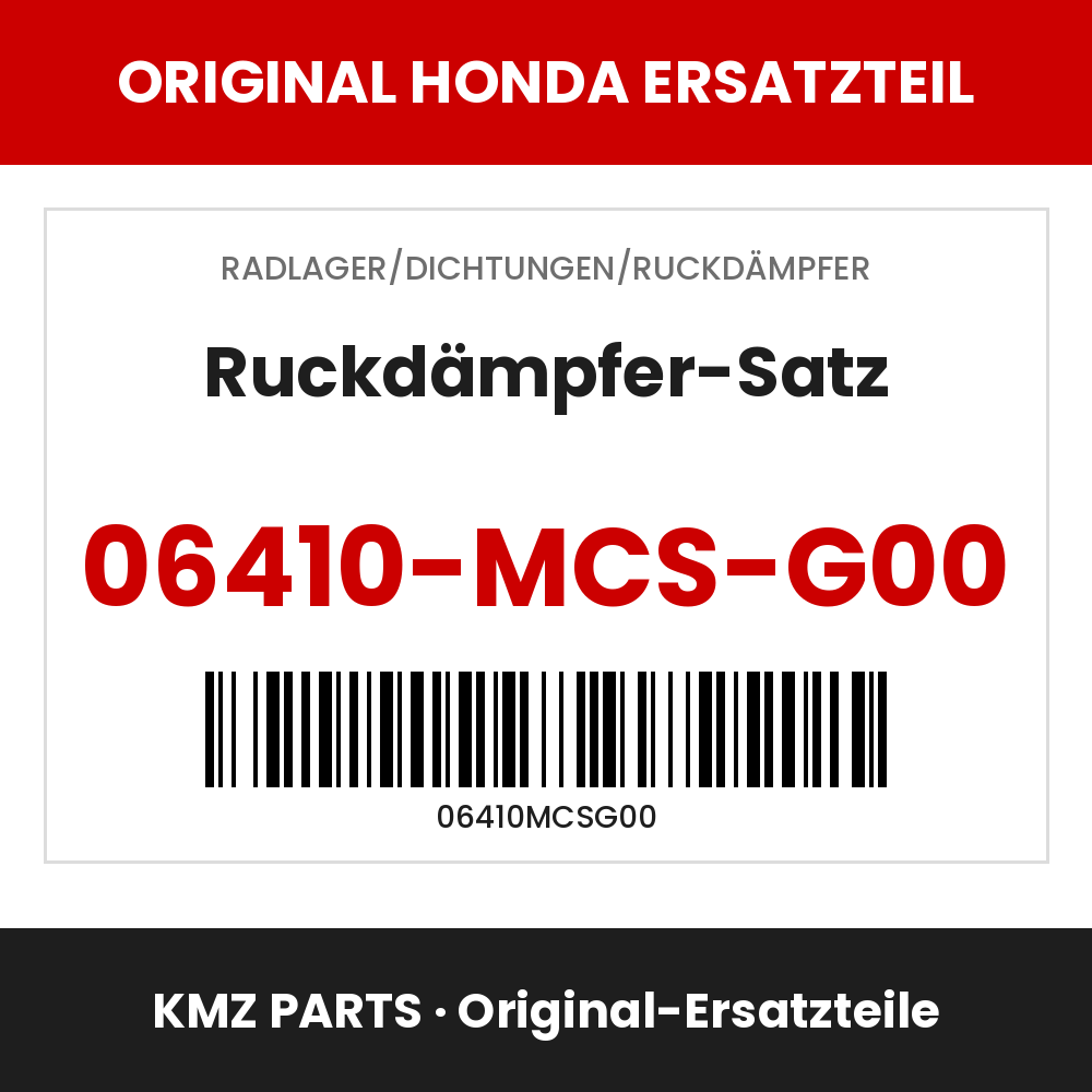 Honda Original Ruckdämpfer-Satz 06410-MCS-G00