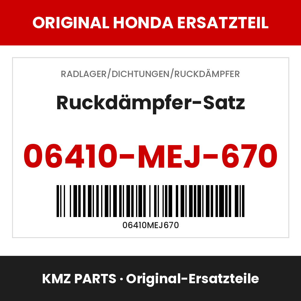 Honda Original Ruckdämpfer-Satz 06410-MEJ-670