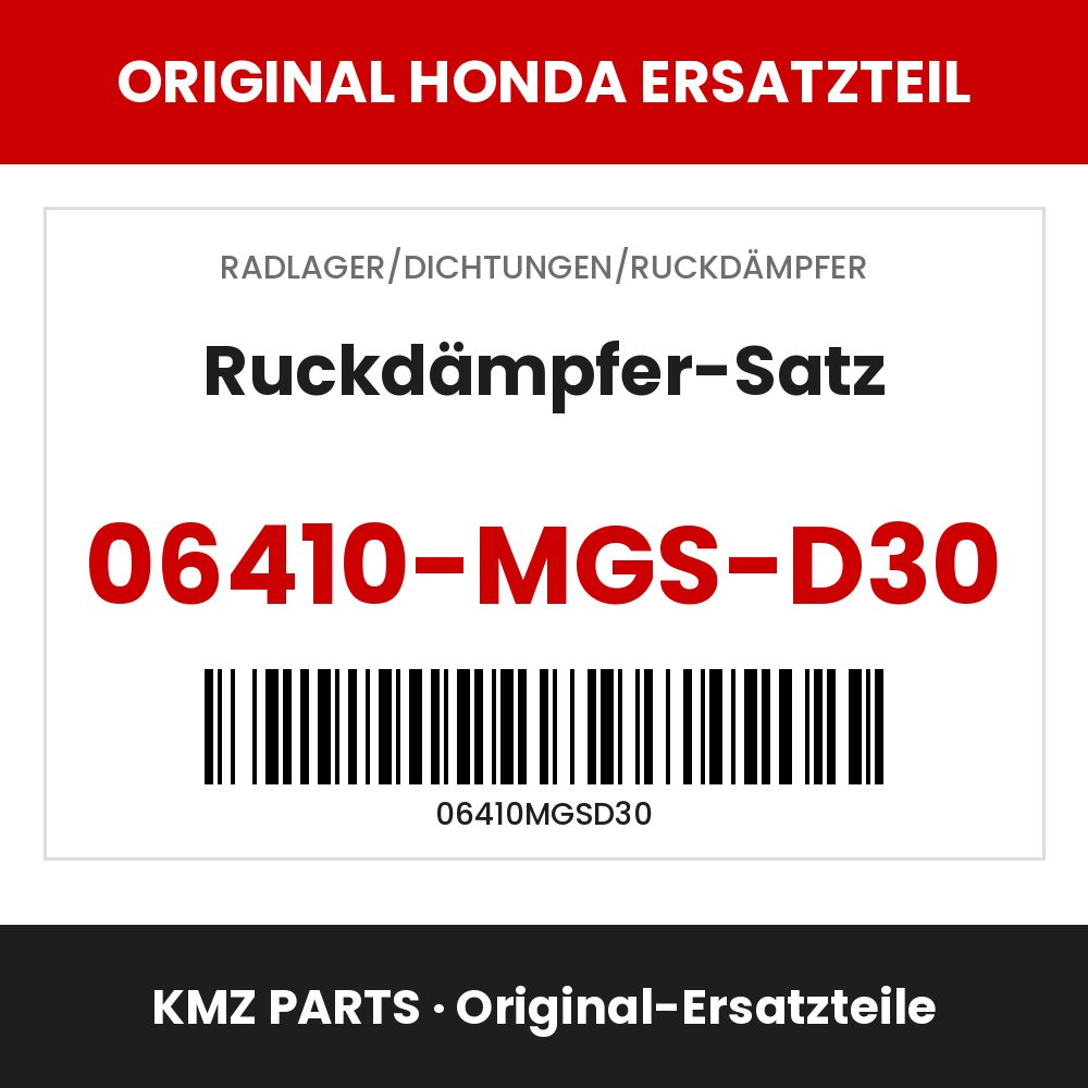 Honda Original Ruckdämpfer-Satz 06410-MGS-D30
