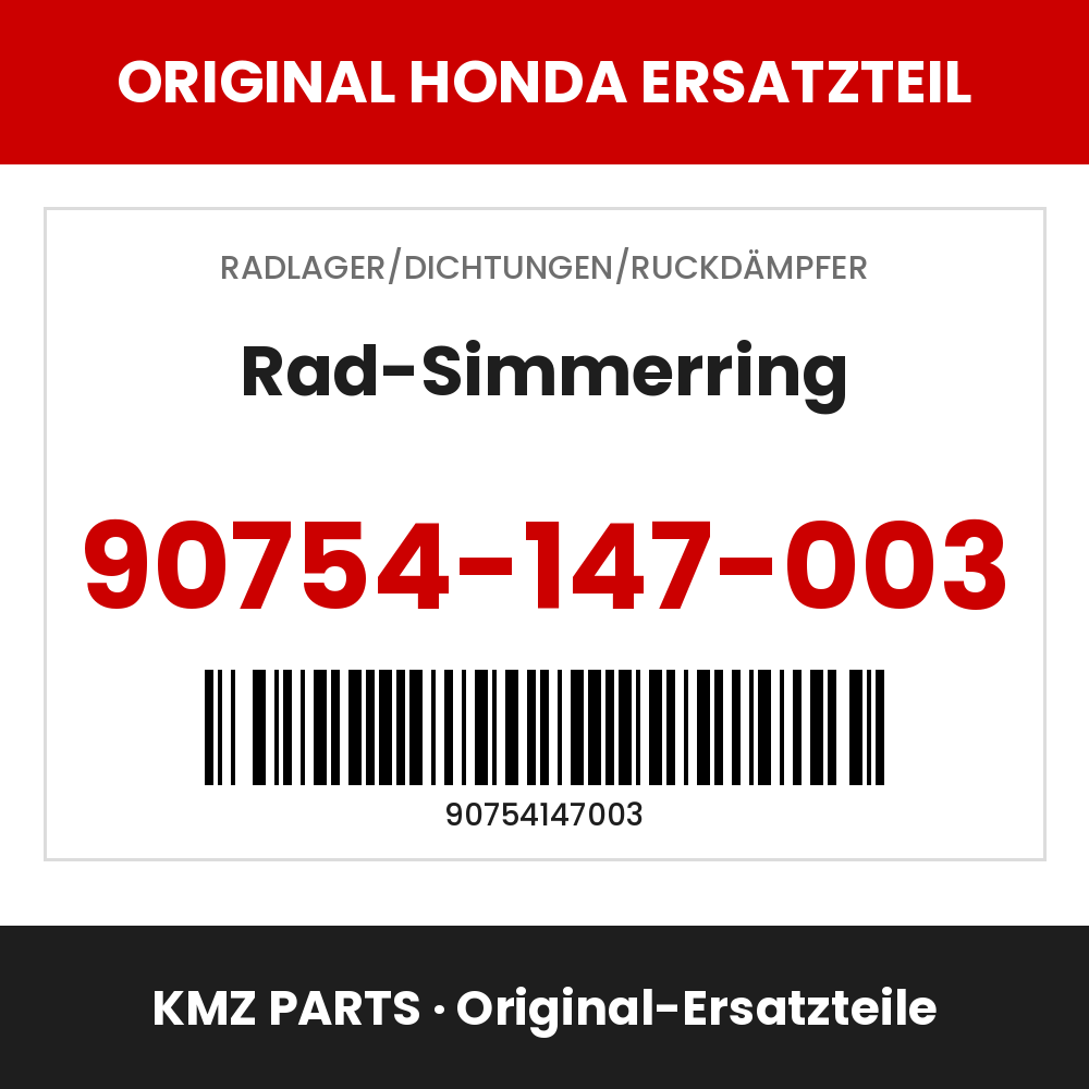 Honda Original Rad-Simmerring 90754-147-003