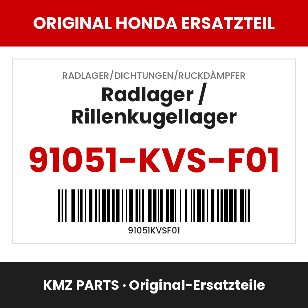 Honda Original Radlager / Rillenkugellager 91051-KVS-F01