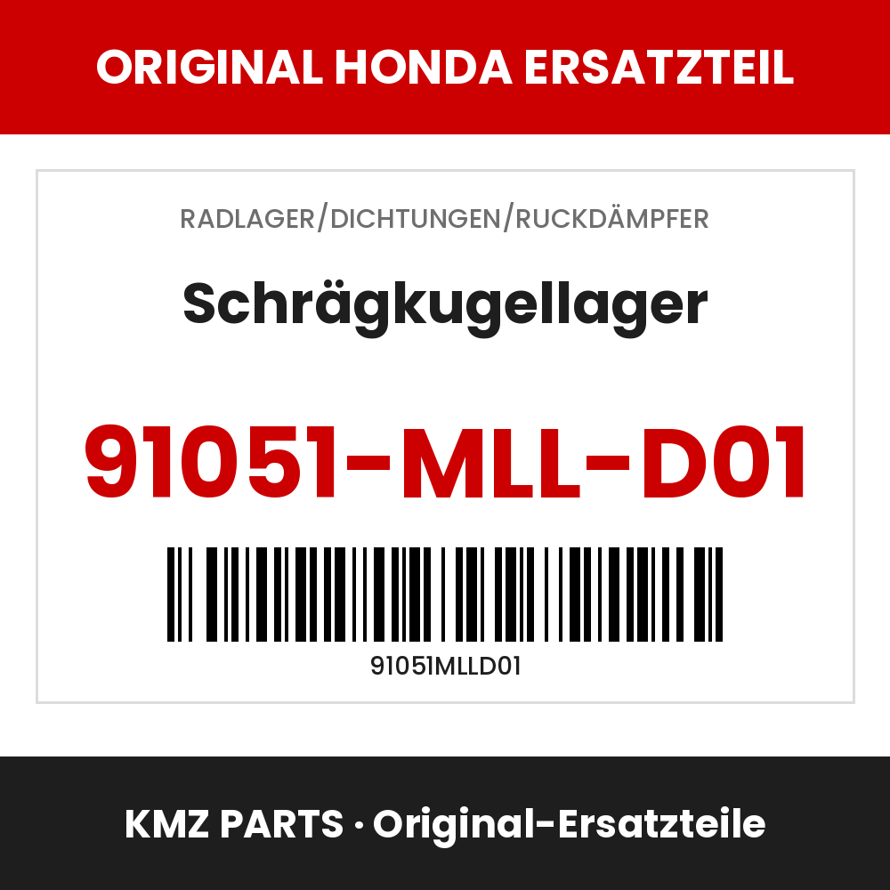 Honda Original Schrägkugellager 91051-MLL-D01
