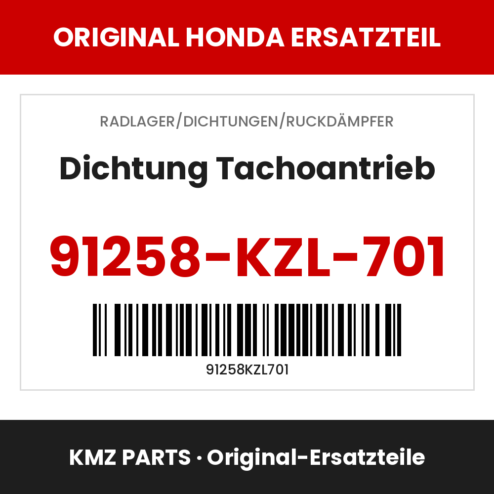 Honda Original Dichtung Tachoantrieb 91258-KZL-701
