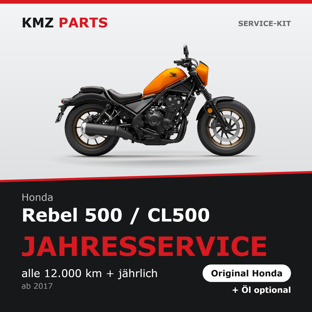 Honda Rebel 500 / CL500 Service-Kit – Jahresservice