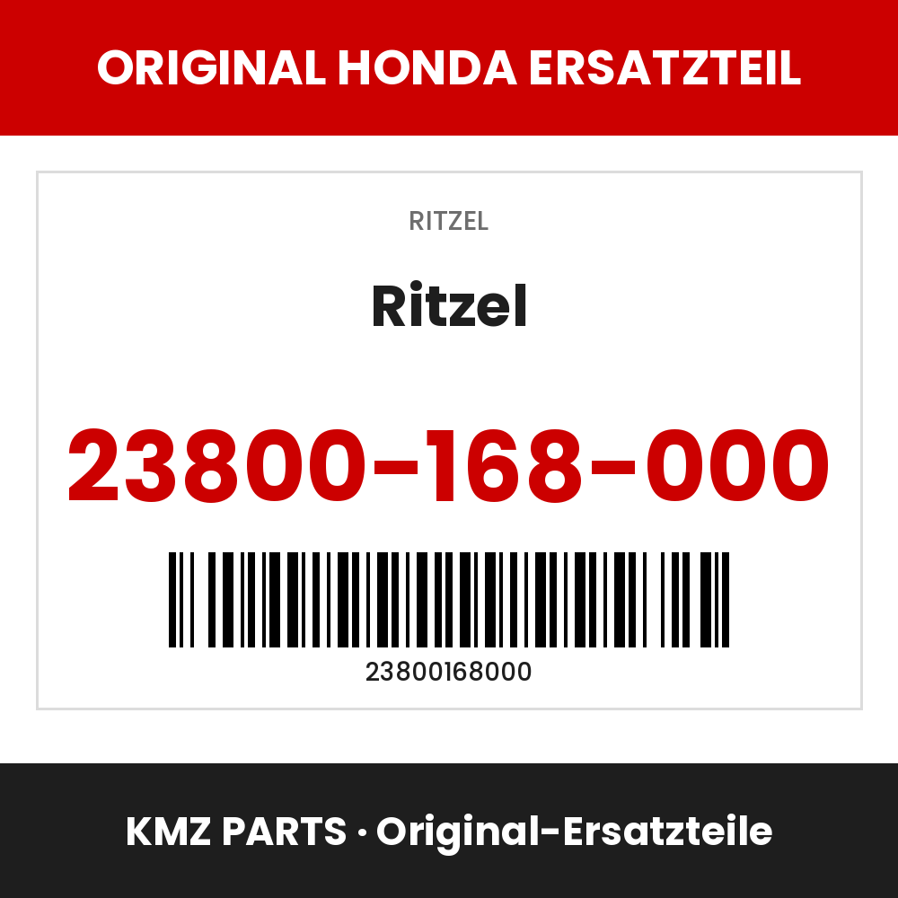 Honda Original Ritzel 23800-168-000
